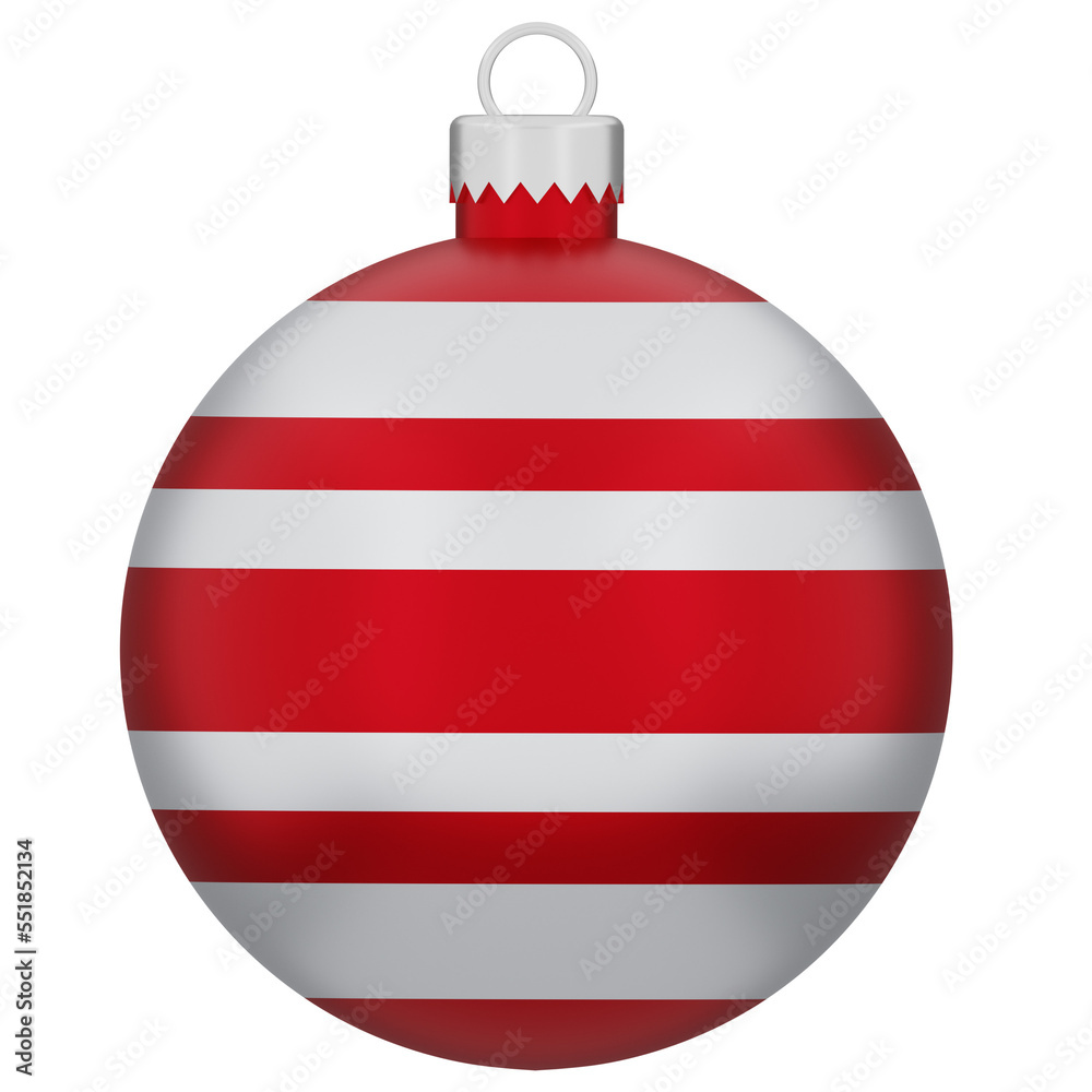 red christmas ball 3d illustration red christmas ball 3d illustration