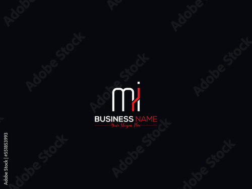 Modern Alphabet MI Letter Logo, Classic Mi Logo Template For Your Company