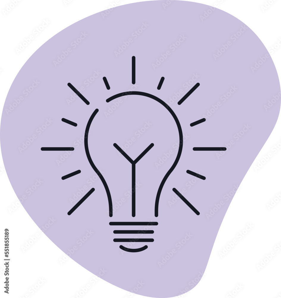 Idea bulb line icon. Creative lamp. Vector illustration Idea bulb line icon. Creative lamp. Vector illustration