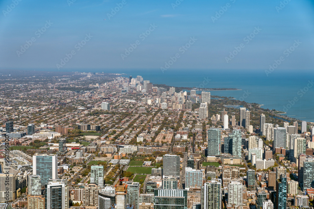 Chicago building architecture and cityscape