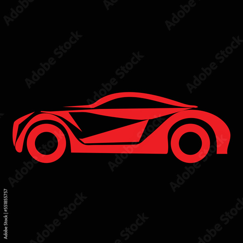 Car symbol design. Logo concept  icon stock illustration