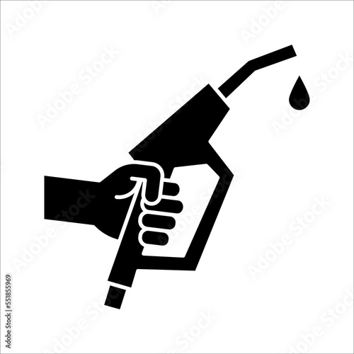 Fuel vector icon. vector illustration isolated on white background for graphic and web design. color editable