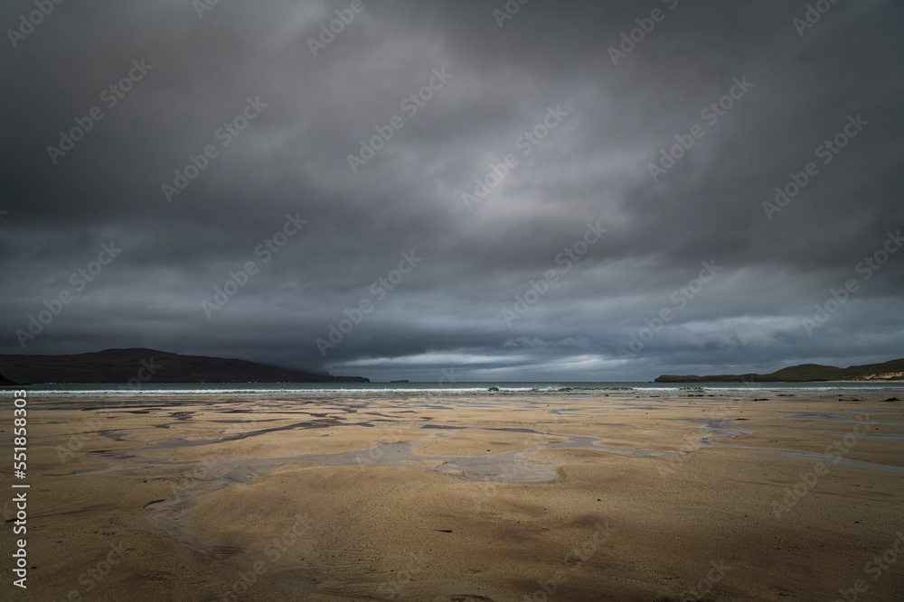 An ominous autumnal HDR image of Balnakeil beach and bay near Durness on the NC500, Northwest Sutherland, Scotland. An ominous autumnal HDR image of Balnakeil beach and bay near Durness on the NC500, Northwest Sutherland, Scotland.