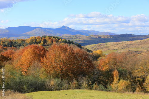autumn landscape in Carpathians