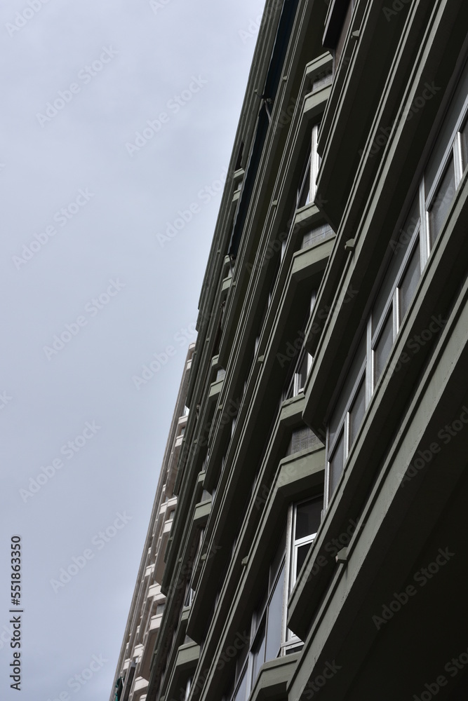 facade of modern apartment building in Las Palmas de Gran Canaria facade of modern apartment building in Las Palmas de Gran Canaria