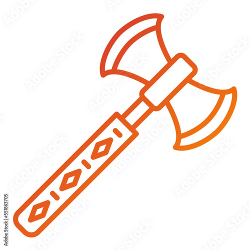 Viking Axe Icon Style