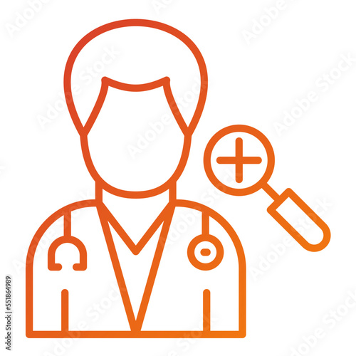 Dermatologist Male Icon Style
