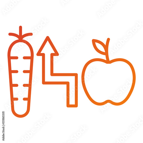Calorie Intake Icon Style