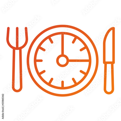 Intermittent Fasting Icon Style