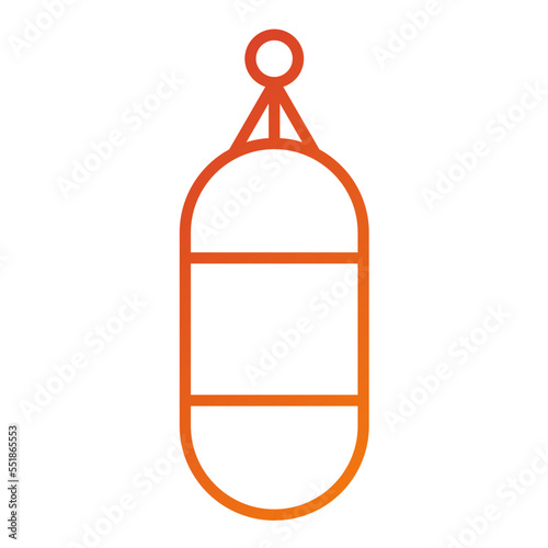Punching Bag Icon Style