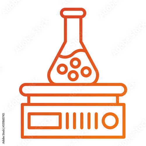 Magnetic Stirrer Icon Style