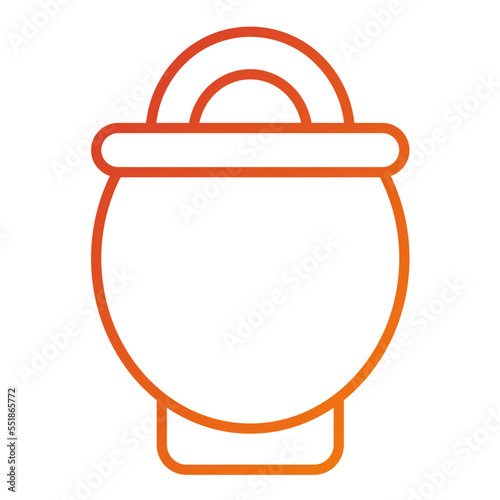 Crucible And Cover Icon Style