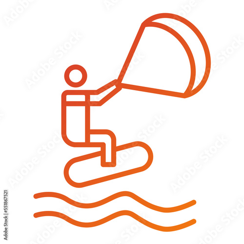 Kitesurfing Icon Style