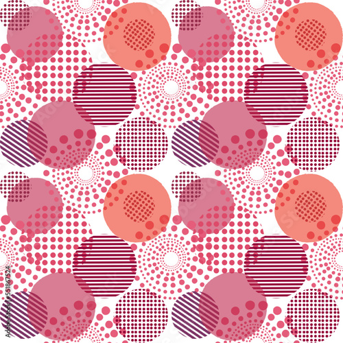Seamless viva magenta pattern, color of 2023 year