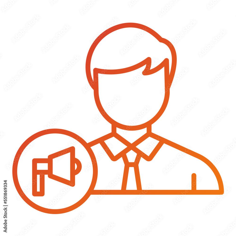 Account Executive Male Icon Style Account Executive Male Icon Style