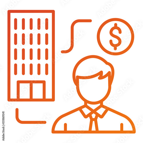 Agency Commission Icon Style