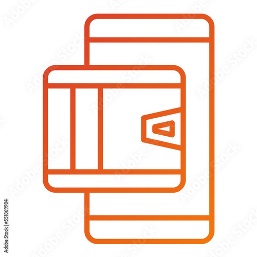 Mobile Wallet Icon Style