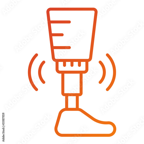 Smart Prosthesis Icon Style