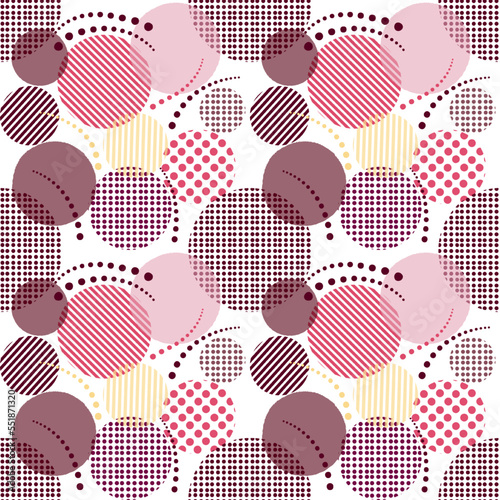 Seamless viva magenta pattern, color of 2023 year