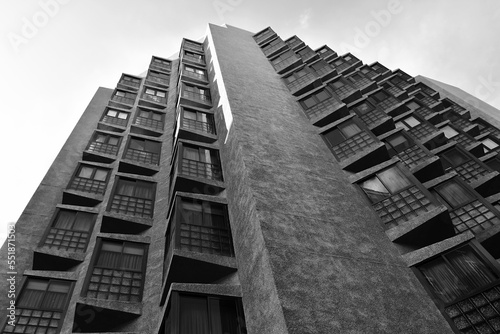 Low angle view of modern buildings in Las Palmas de Gran Canaria