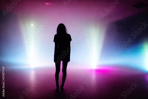 Rave Girl Silhouette
.
.
Generative AI photo