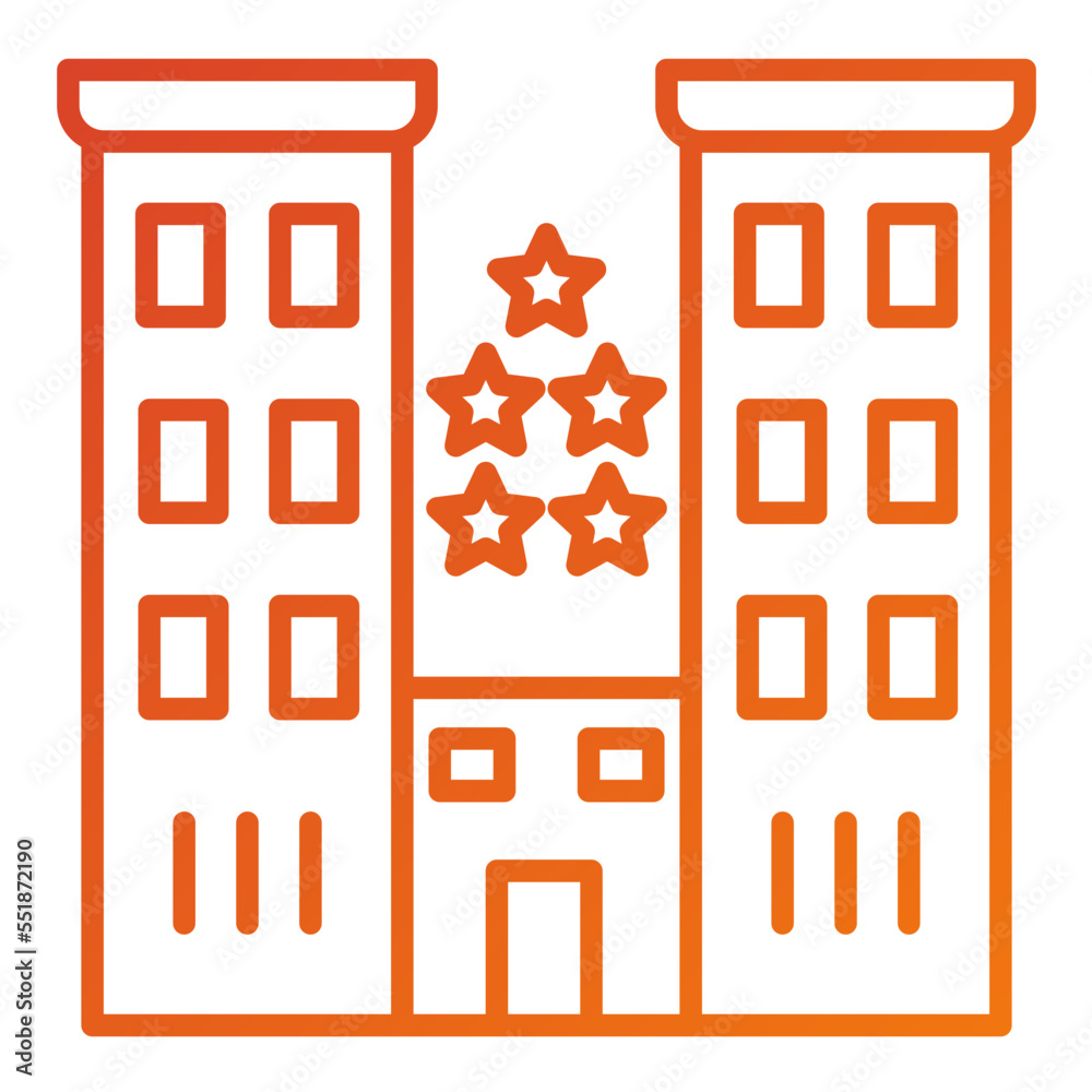 Luxury Hotel Icon Style Luxury Hotel Icon Style