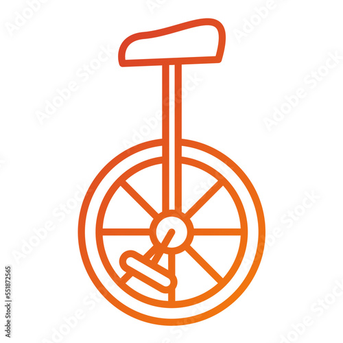 Unicycle Icon Style