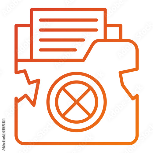 Data Infringement Icon Style
