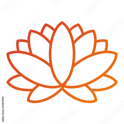 Lotus Flower Icon Style