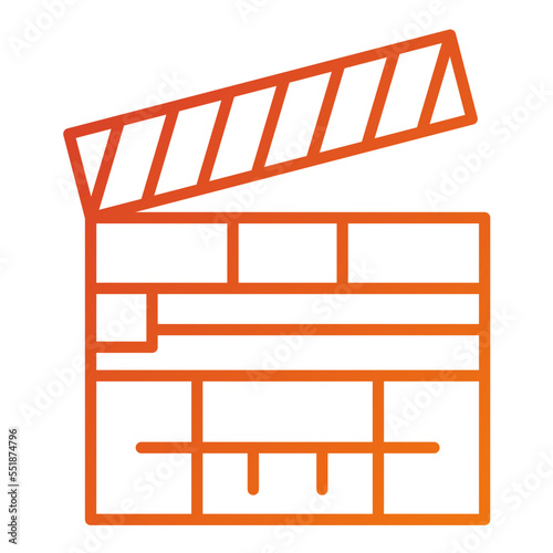 Clapperboard Icon Style