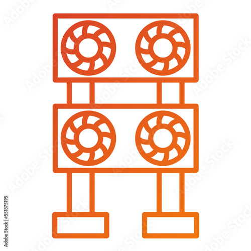 Mining Farm Icon Style