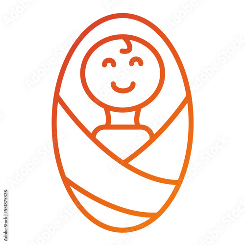Newborn Baby Icon Style
