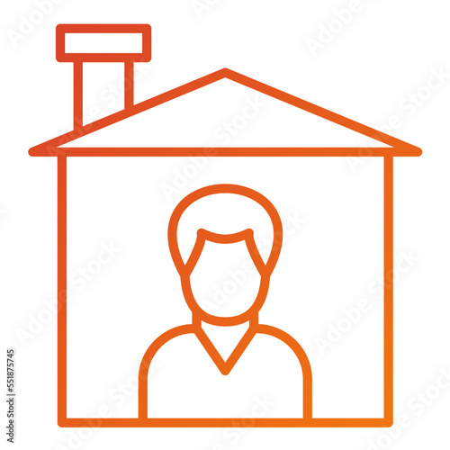 Stay Home Icon Style