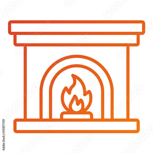Fireplace Icon Style