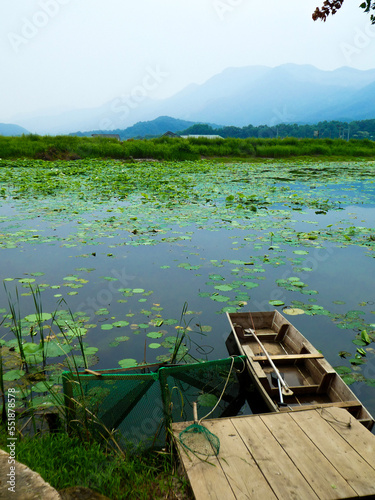 boat on the lake
