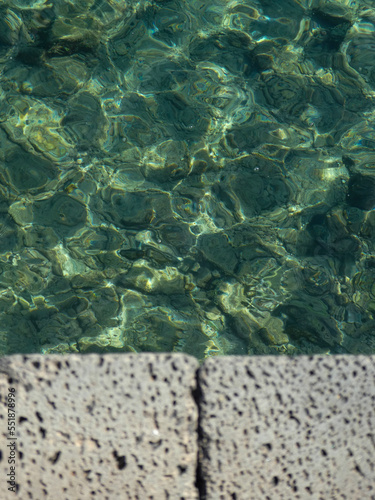 water in the pool