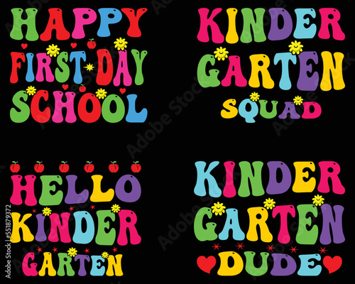 Kindergarten Squade Svg Design.
