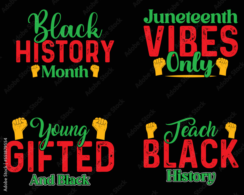 Black History Month Svg Design Bundle.