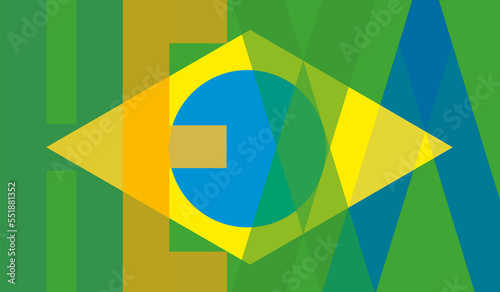 Brazilian flag World Cup hexa champion  photo