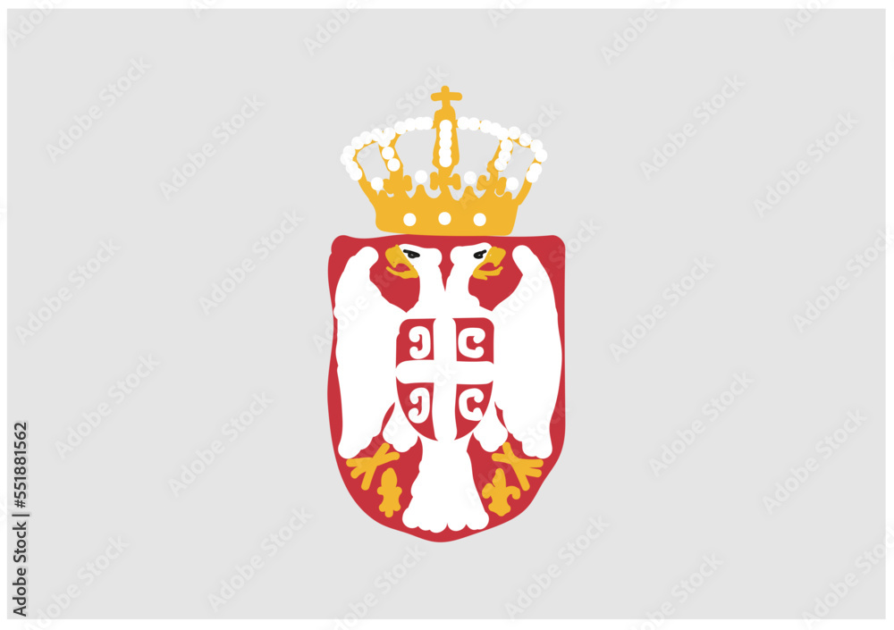 Vetor de Serbian coat of arms, vector designSerbian coat of arms ...