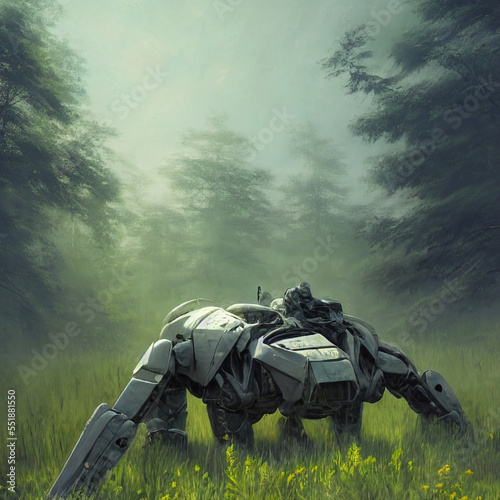 Abandoned Damaged Mech
generative AI 

Generative AI