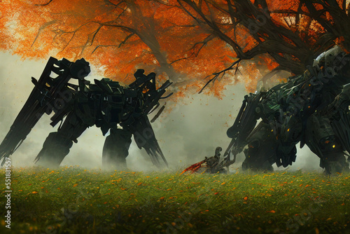 Abandoned Damaged Mech
generative AI 

Generative AI