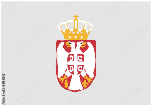 Serbian coat of arms, vector designSerbian coat of arms, vector design