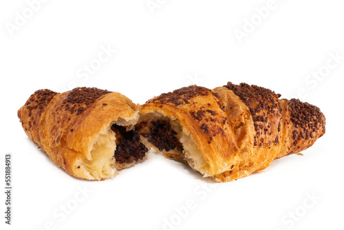croissant with choko filling, png file