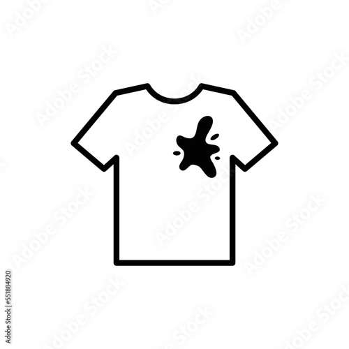 stain vector icon  dirty shirt 