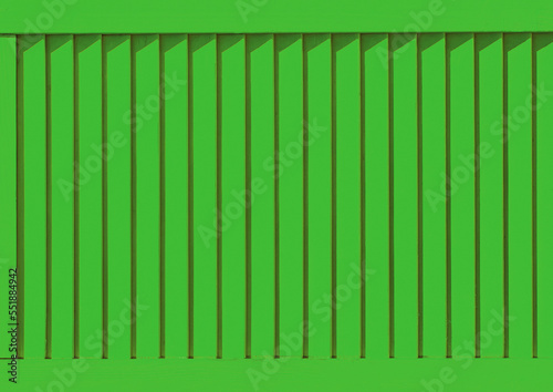 Part of modern interior with green verdant horizontal patterned texture of wooden shutters, casements or blinds background