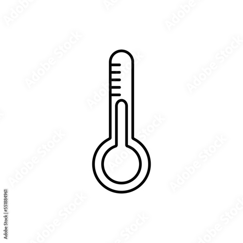 Thermometer icon vector temperature sign