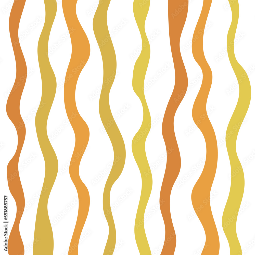 Vector fabric pattern illustration white background abstract unbalance line patterns cute vertical Yellow pastel color different size layout. illustration wallpaper abstract  pattern background.