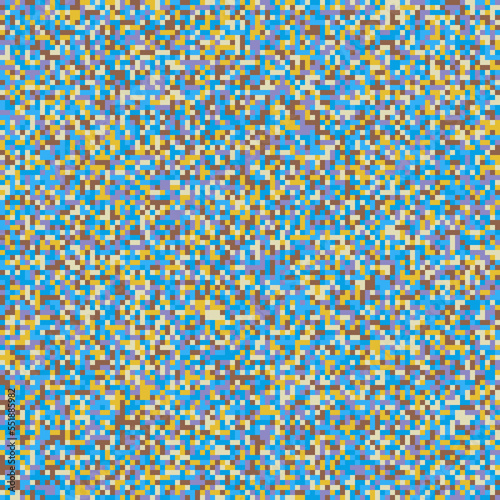Summer colorful pixel mosaic pattern