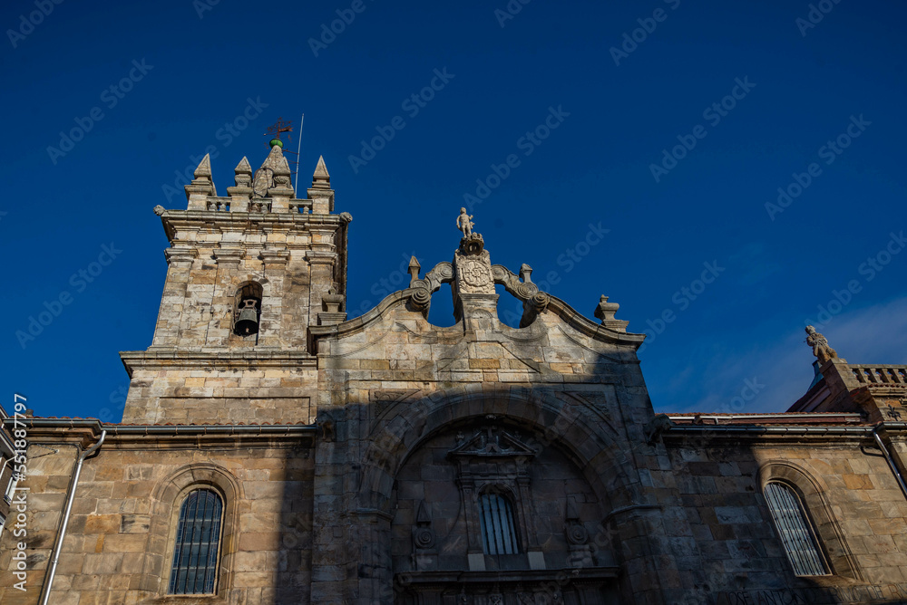 Iglesia de San Sebastian en Rinosa Cantabria España Europa